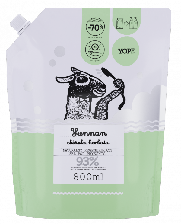 Yunnan Chinese Tea Shower Gel, Yope, REFILL