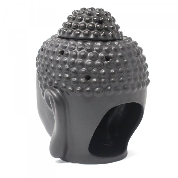 Buddha Head - Oil Burner, Black