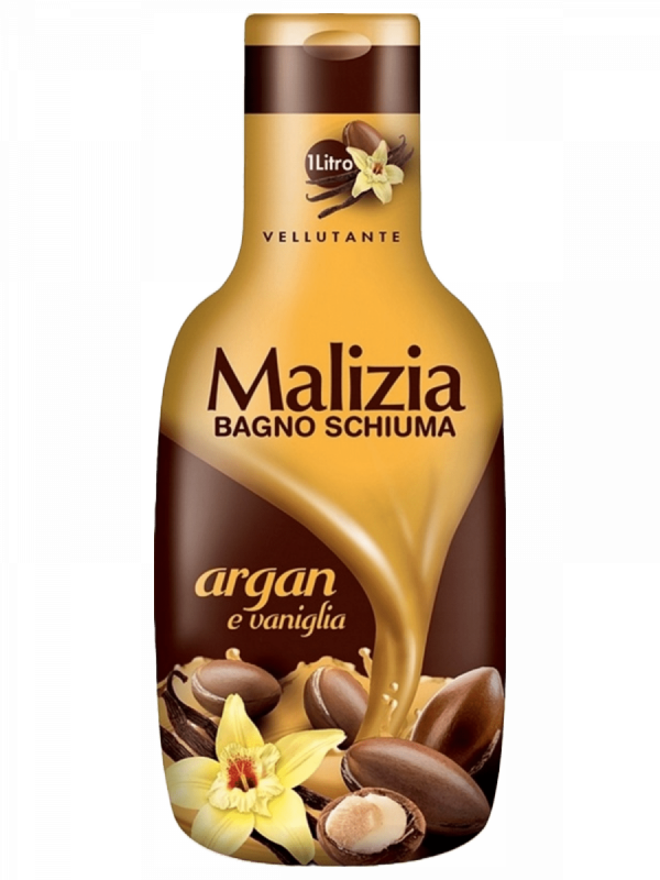 Płyn do Kąpieli Argan i Wanilia, Malizia, 1 litr