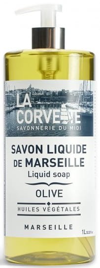 Oliwkowe Mydło Marsylskie w Płynie, La Corvette, 1000ml