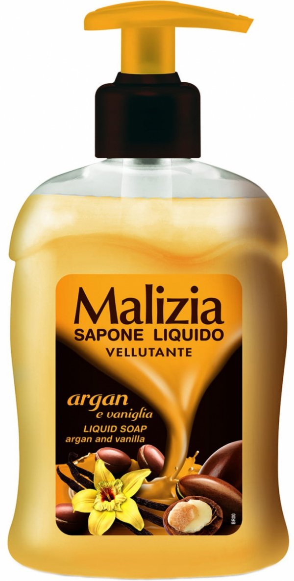Mydło w płynie Argan i Wanilia, Malizia, 300ml