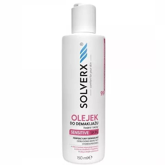 SOLVERX Sensitive Skin Olejek do demakijażu twarzy i oczu do cery wrażliwej 150ml