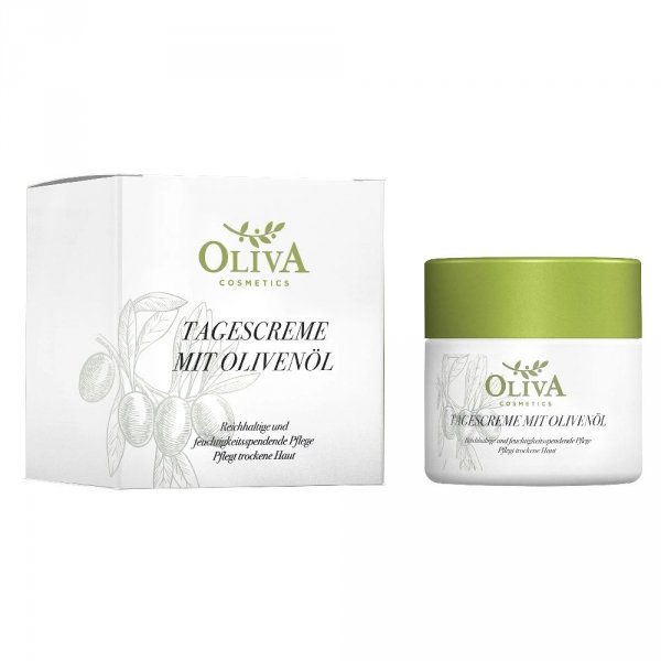 Krem na dzień z oliwą z oliwek Bogata pielęgnacja skóry suchej, Oliva Cosmetics, 50ml