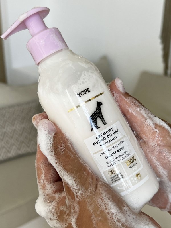 Kremowe Nawilżające Mydło w Płynie, Yope Creamy Musk, 300ml