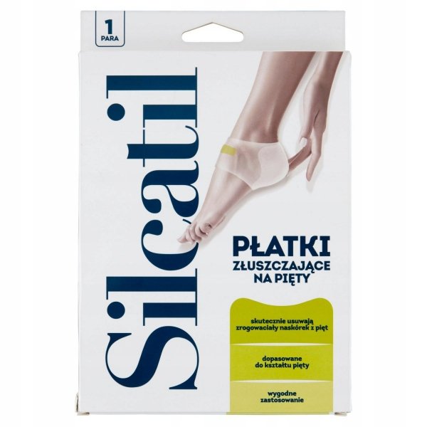 Silcatil, płatki złuszczające na pięty, 1szt.