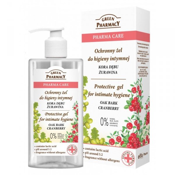 Protective Intimate Hygiene Gel Oak Bark &amp; Cranberry, Green Pharmacy