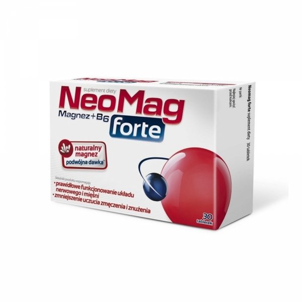 Neomag Forte na zmniejszenie zmęczenia, 30 tabletek