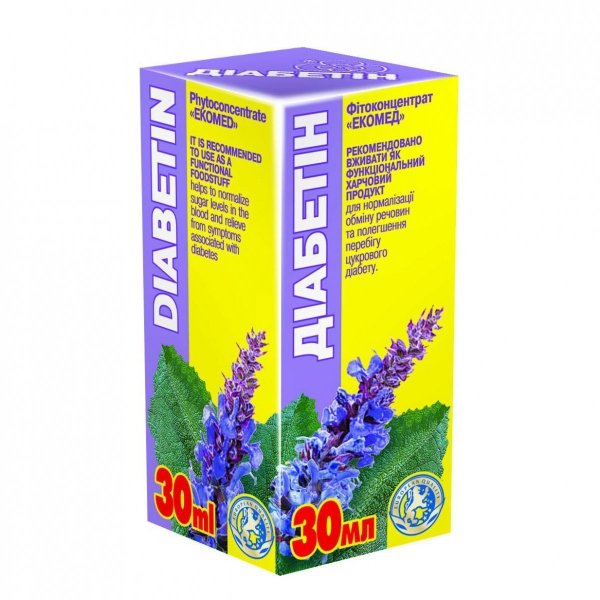 Diabetin Herbal Drops, Ekomed Phyto Concentrate