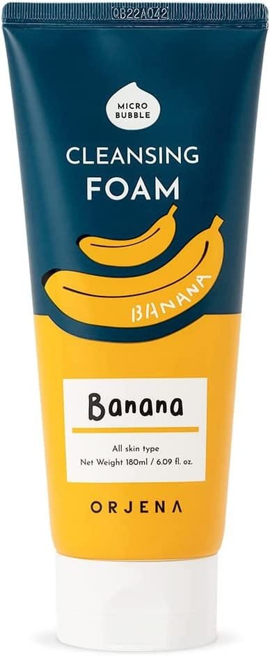 Oczyszczająca pianka do twarzy z ekstraktem z banana, Orjena, 180 ml