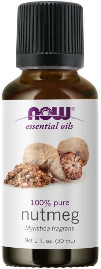 Nutmeg Essential Oil, Now Foods, 30ml
