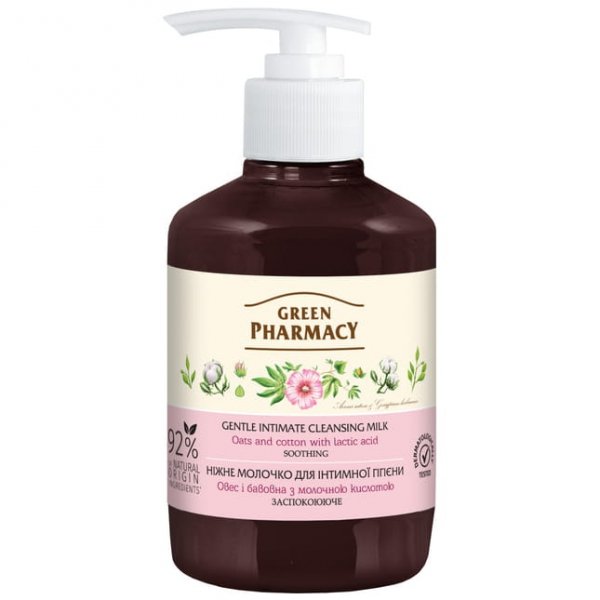 Łagodzące Mleczko do Higieny Intymnej Green Pharmacy, 370ml