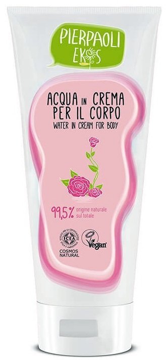 Moisturizing Body Cream with Organic Rose Water, Pierpaoli Ekos