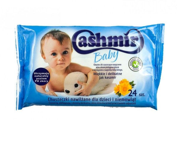 Cashmir Baby, Chusteczki nawilżające, 24 szt.