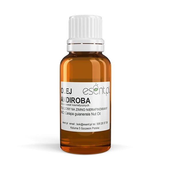Olej Andiroba nierafinowany, zimnotłoczony, Esent, 20 ml