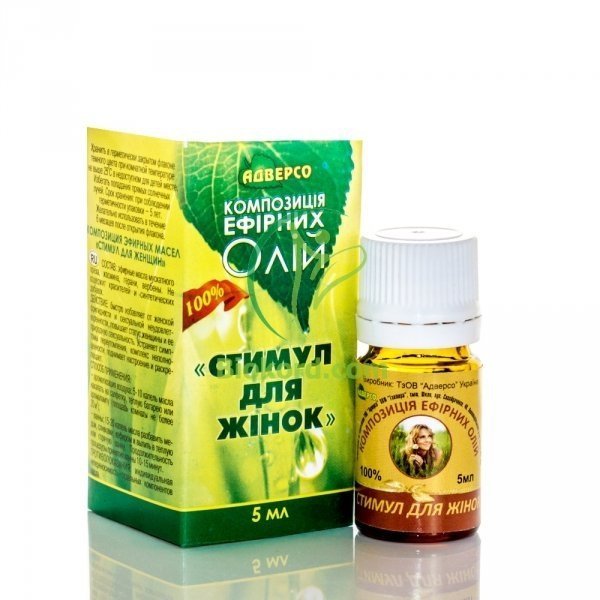 Stimulating Essential Oil Blend for Women, Adverso, 100% Natural