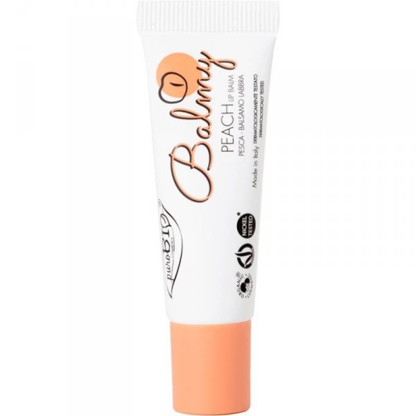 Kremowy Balsam do Ust, Transparentny, PuroBIO - 03 BRZOSKWINIA