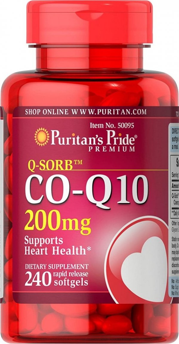 Koenzym Q10 200 mg, Puritan's Pride, 240 kapsułek