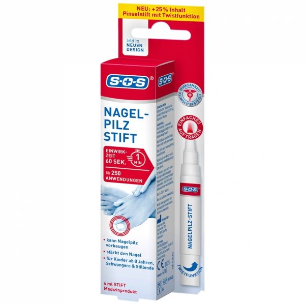 SOS Pisak na Grzybicę Paznokci Dłoni i Stóp, 4ml