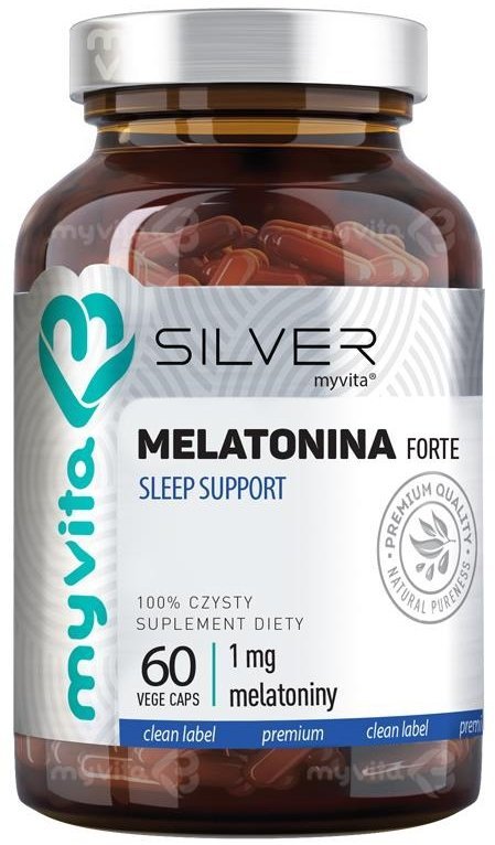 Melatonina FORTE 1 mg MyVita SILVER PURE, Kapsułki