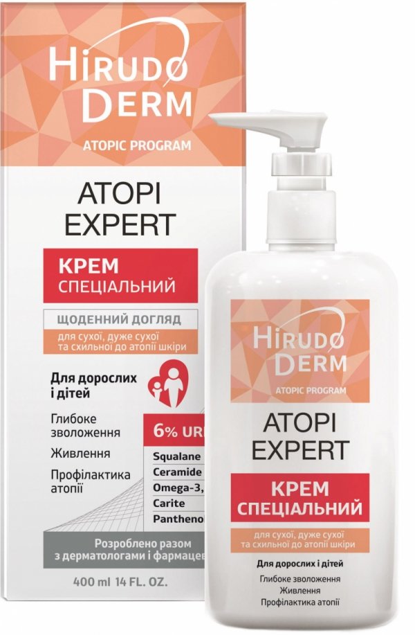 Krem do Suchej, Atopowej Skóry Hirudo Derm Atopi Expert, 400ml