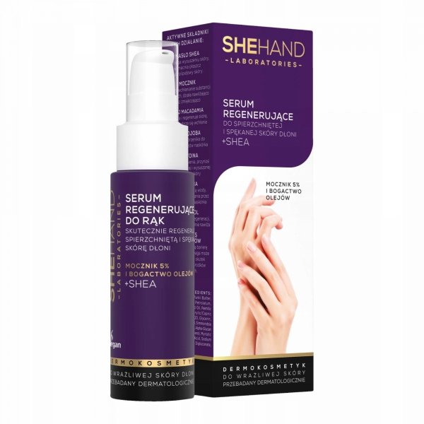 Serum do Rąk Regenerujące do Spierzchniętej i Spękanej Skóry, Shehand, 50ml