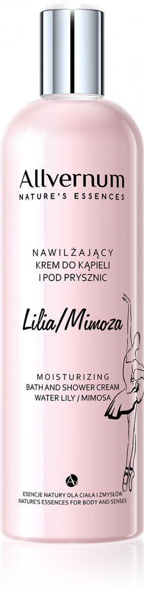 Lilia Wodna i Mimoza Nawilżający Krem do Kąpieli i pod Prysznic, Allvernum