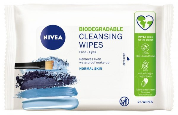 NIVEA Wipes Odświeżające chusteczki do demakijażu - cera normalna 1 op. - 25 szt.