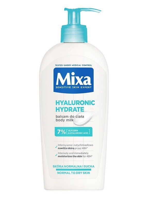 MIXA Hyaluronic Hydrate Mleczko do ciała intensywnie nawilżające  400ml