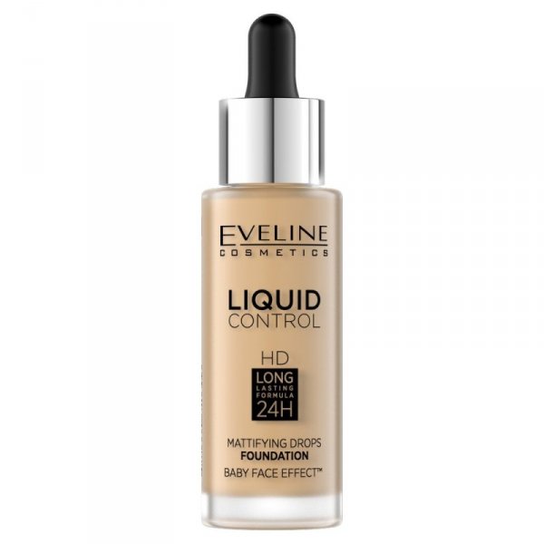 EVELINE Liquid Control HD Podkład do twarzy nr 016 Vanilla Beige 32 ml