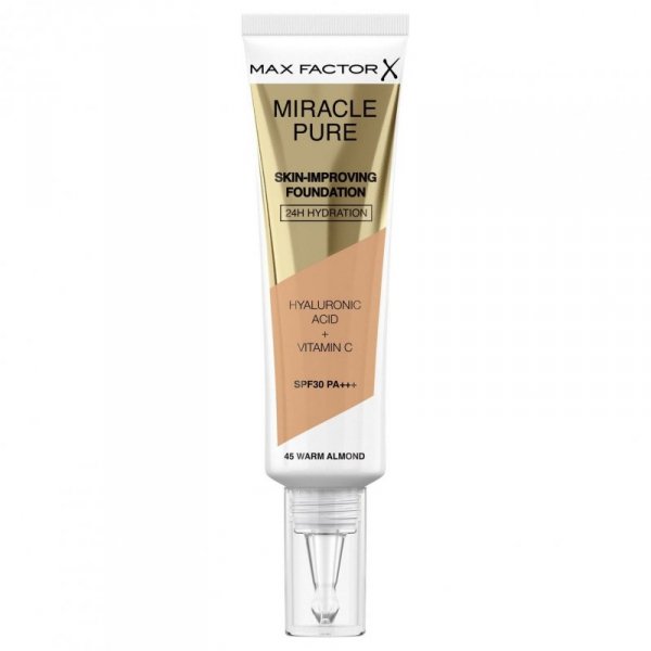 MAX FACTOR Podklad do twarzy MIRACLE PURE nr 45 Warm Almond  30ml