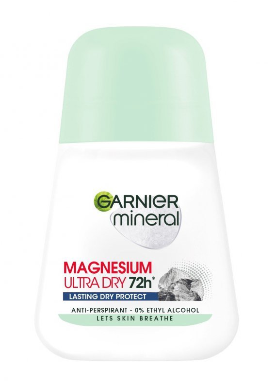 GARNIER Mineral Dezodorant roll-on Magnesium Ultra Dry 72h - Lasting Dry Protect 50 ml