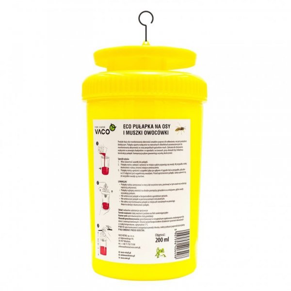 VACO ECO Pułapka na osy , muszki owocówki i szerszenie + płyn 200ml