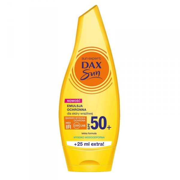 DAX Sun Emulsja ochronna dla skóry wrażliwej SPF 50+ 175 ml