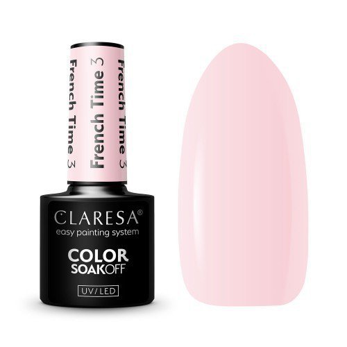 CLARESA Lakier hybrydowy do paznokci FRENCH TIME - 3  5g