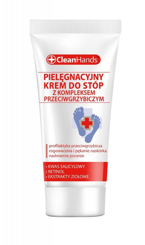 CLEAN HANDS  Krem do stóp z kompleksem przeciwgrzybicznym 30 ml
