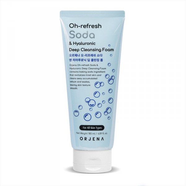 ORJENA Oh-refresh Pianka do mycia twarzy Soda & Hyaluronic 180 ml