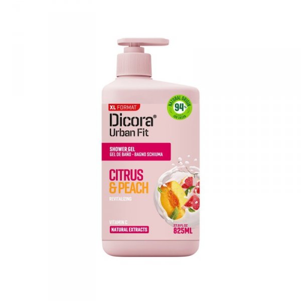 DICORA Żel pod prysznic Cytrusy i Brzoskwinia 825 ml