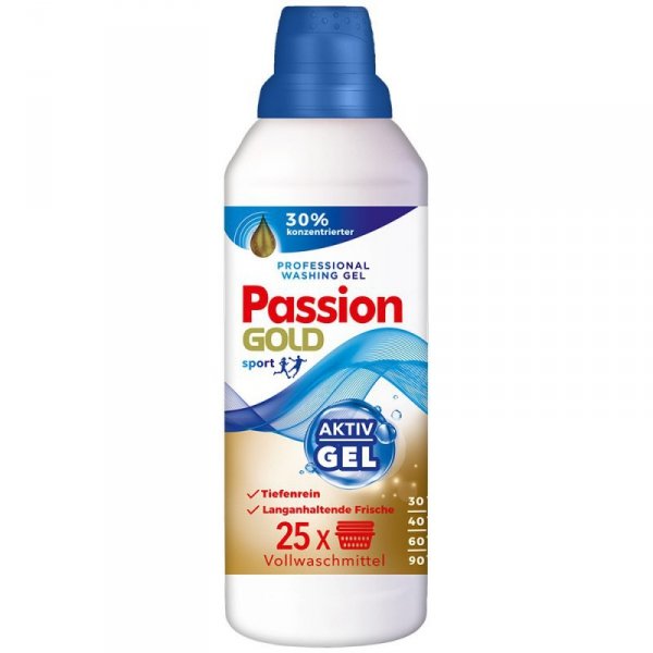 PASSION GOLD Żel do prania 1L Sport