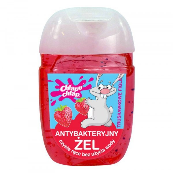 CHLAPU CHLAP Antybakteryjny żel do higieny rąk - słodkie truskawki 30 ml