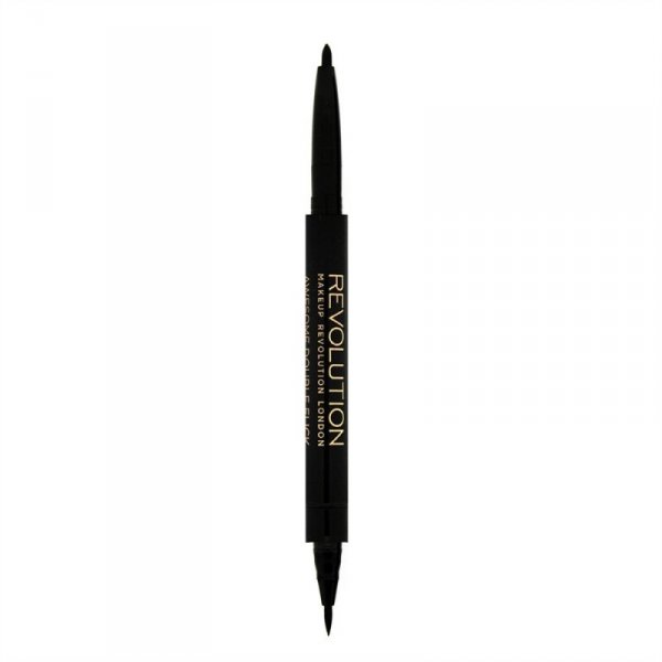 REVOLUTION Awesome Eyeliner Felt and Kohl Dwustronny czarny eyeliner w pisaku