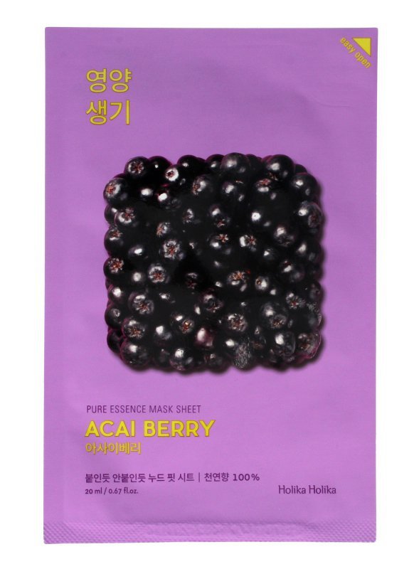 Holika Holika Pure Essence Mask Sheet-Acaiberry  1szt