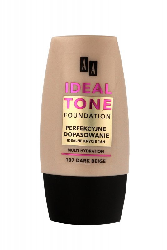 AA Make Up Ideal Tone Podkład Perfekcyjne Dopasowanie nr 107 dark beige  30ml