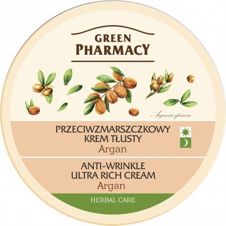 Green Pharmacy Herbal Cosmetics Krem do twarzy tłusty przeciwzmarszczkowy z arganem