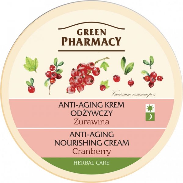 Green Pharmacy Herbal Cosmetics Krem do twarzy przeciwstarzeniowy z żurawiną  150ml