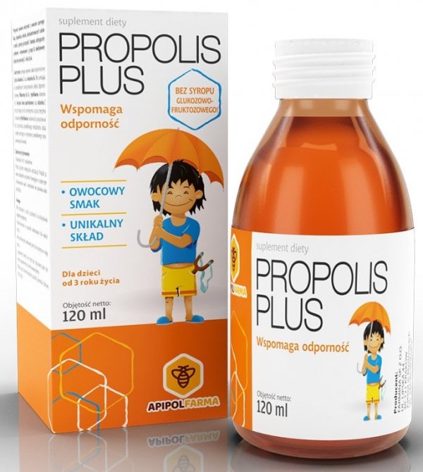 Propolis Plus, Wspomaga Odporność, Syrop, 120 ml