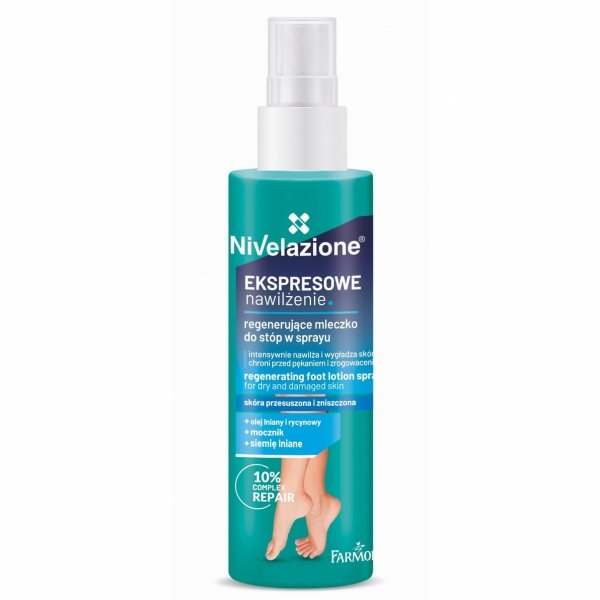 NIVELAZIONE Regenerujące mleczko do stóp w sprayu 100 ml