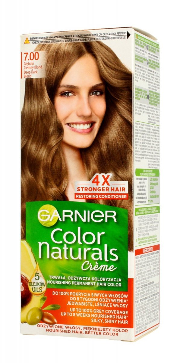Garnier Color Naturals Krem koloryzujący nr 7.00 Głęboki Ciemny Blond 1op