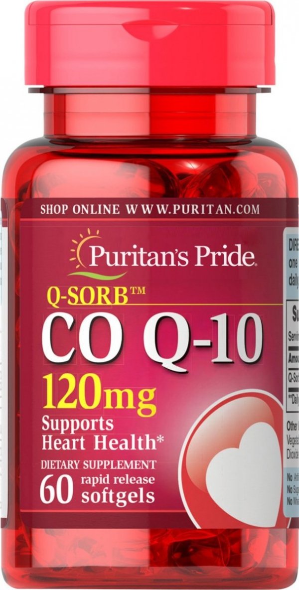 Koenzym Q10 120 mg, Puritan's Pride, 60 kapsułek