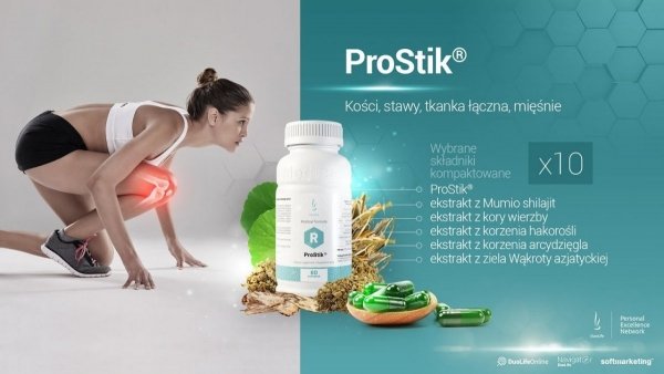 ProStik Medical Formula DuoLife, 60 kapsułek, Stawy, Mięśnie