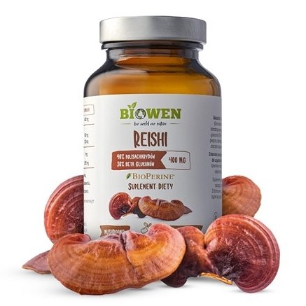 Reishi 400 mg, Biowen, 90 kapsułek